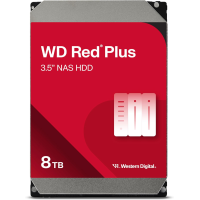 Western Digital 8TB WD Red Plus NAS Internal Hard Drive HDD - 5640 RPM, SATA 6 Gb/s, CMR, 256 MB Cache, 3.5 inch - WD80EFPX